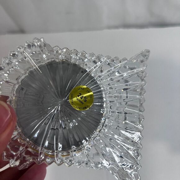 Imperial Crystal NEW 24% Lead Crystal Grandfather Clock 3.5" x 4" Desk Decor - Picture 5 of 11